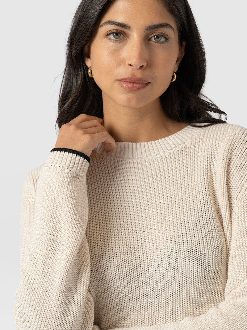 Remy Crop Jumper Yellow - Women's Jumpers | Saint + Sofia® EU