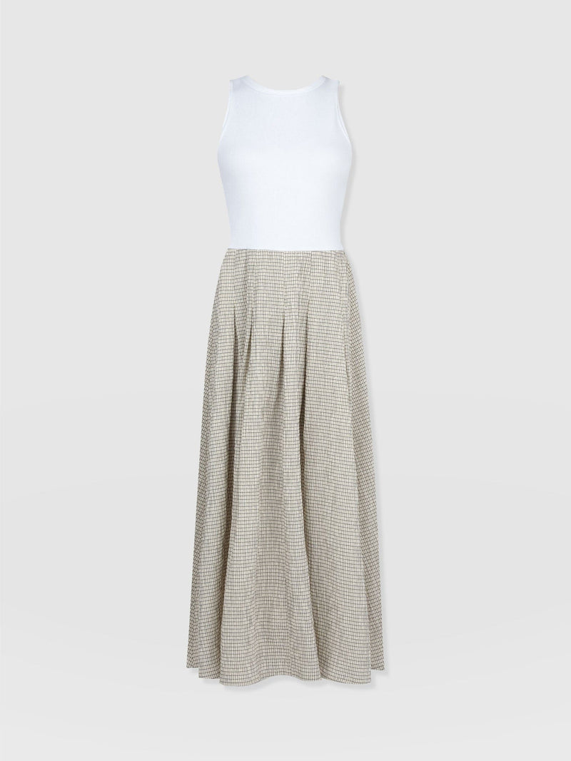 Renee Contrast Dress - Gingham - Women's Dresses | Saint + Sofia® EU