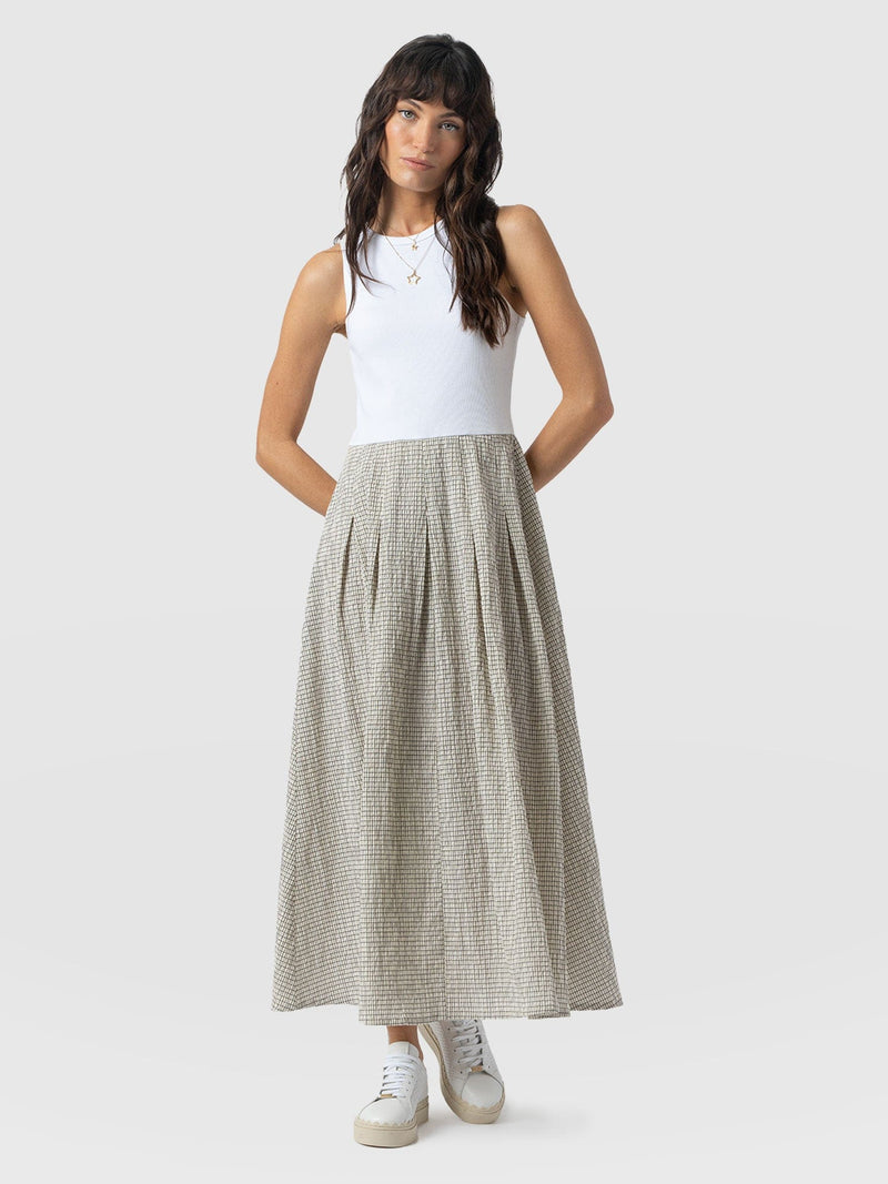 Renee Contrast Dress - Gingham - Women's Dresses | Saint + Sofia® EU
