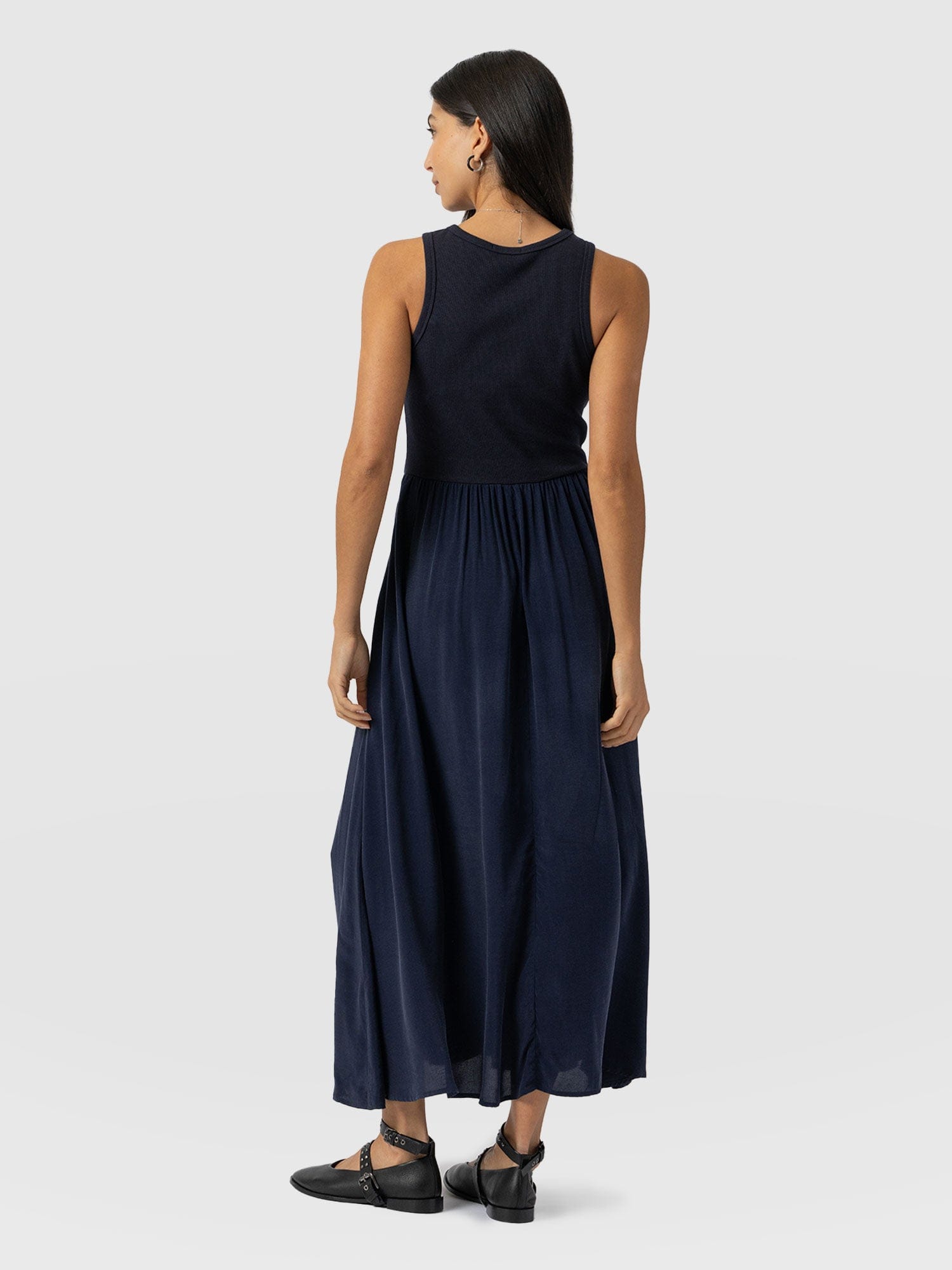 Renee Contrast Dress Navy - Women's Dresses | Saint + Sofia® EU