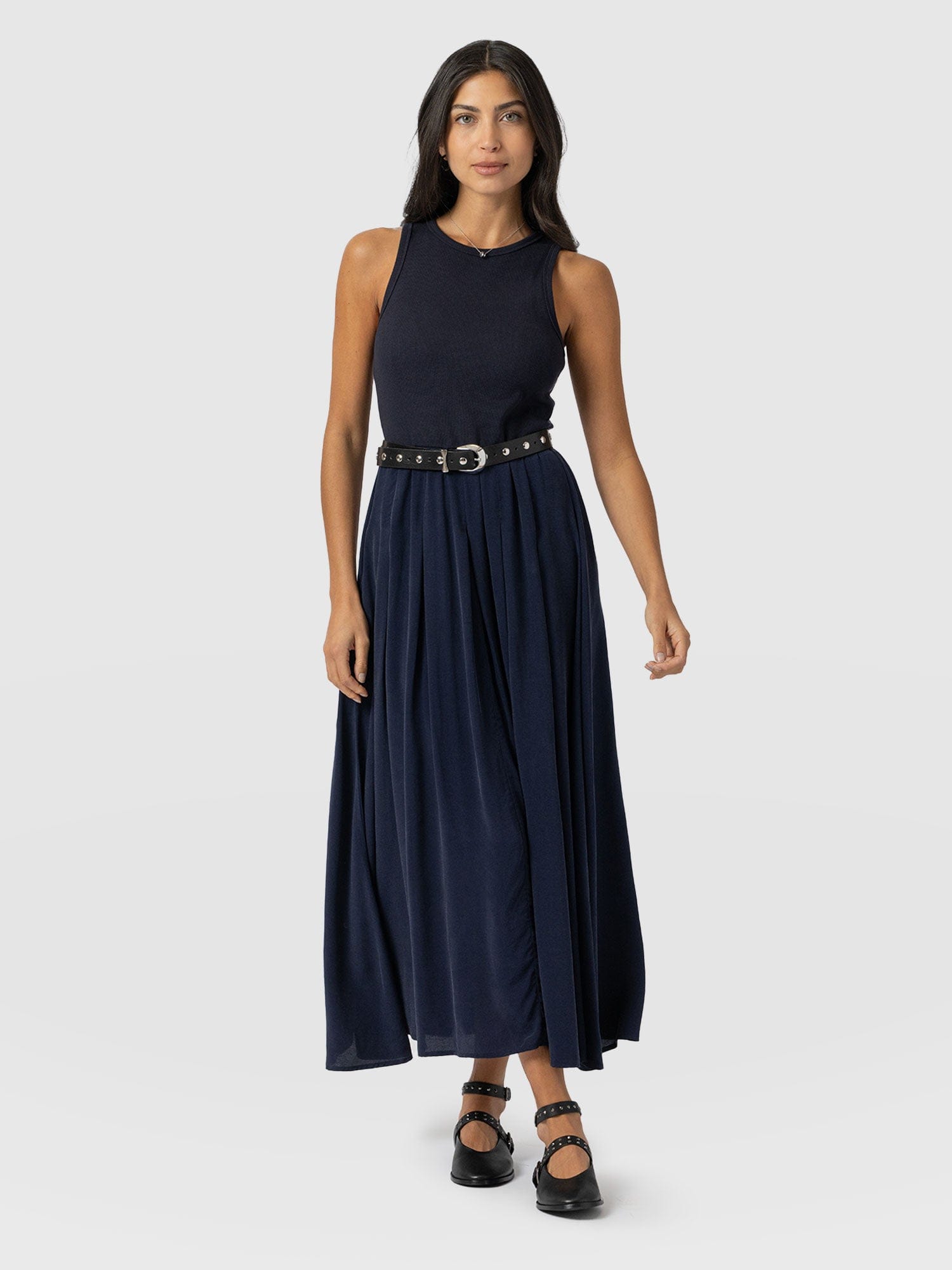 Renee Contrast Dress Navy - Women's Dresses | Saint + Sofia® EU