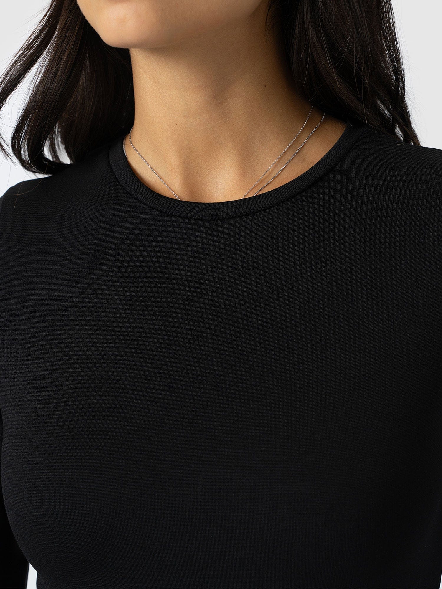 Renee Contrast Long Sleeve Dress - Brown Check - Women's Dresses | Saint + Sofia® EU