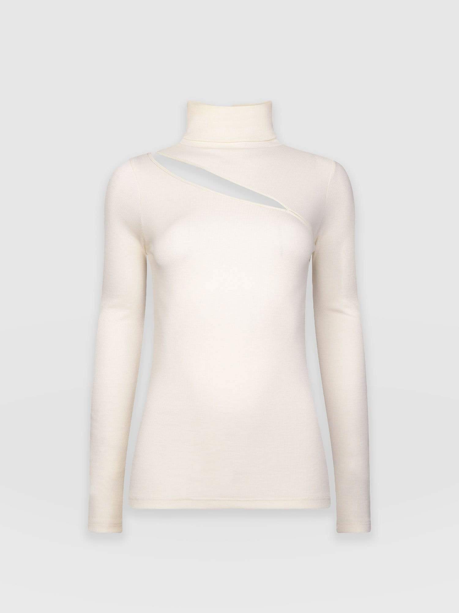 Reveal Roll Neck Cream - Women's Sweaters | Saint + Sofia® EU