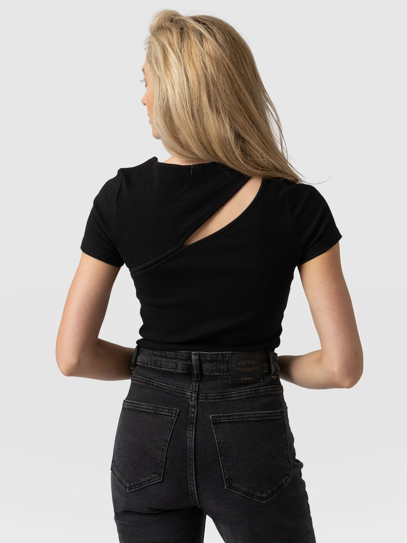 Reveal Tee Black - Women's T-shirts | Saint + Sofia® EU