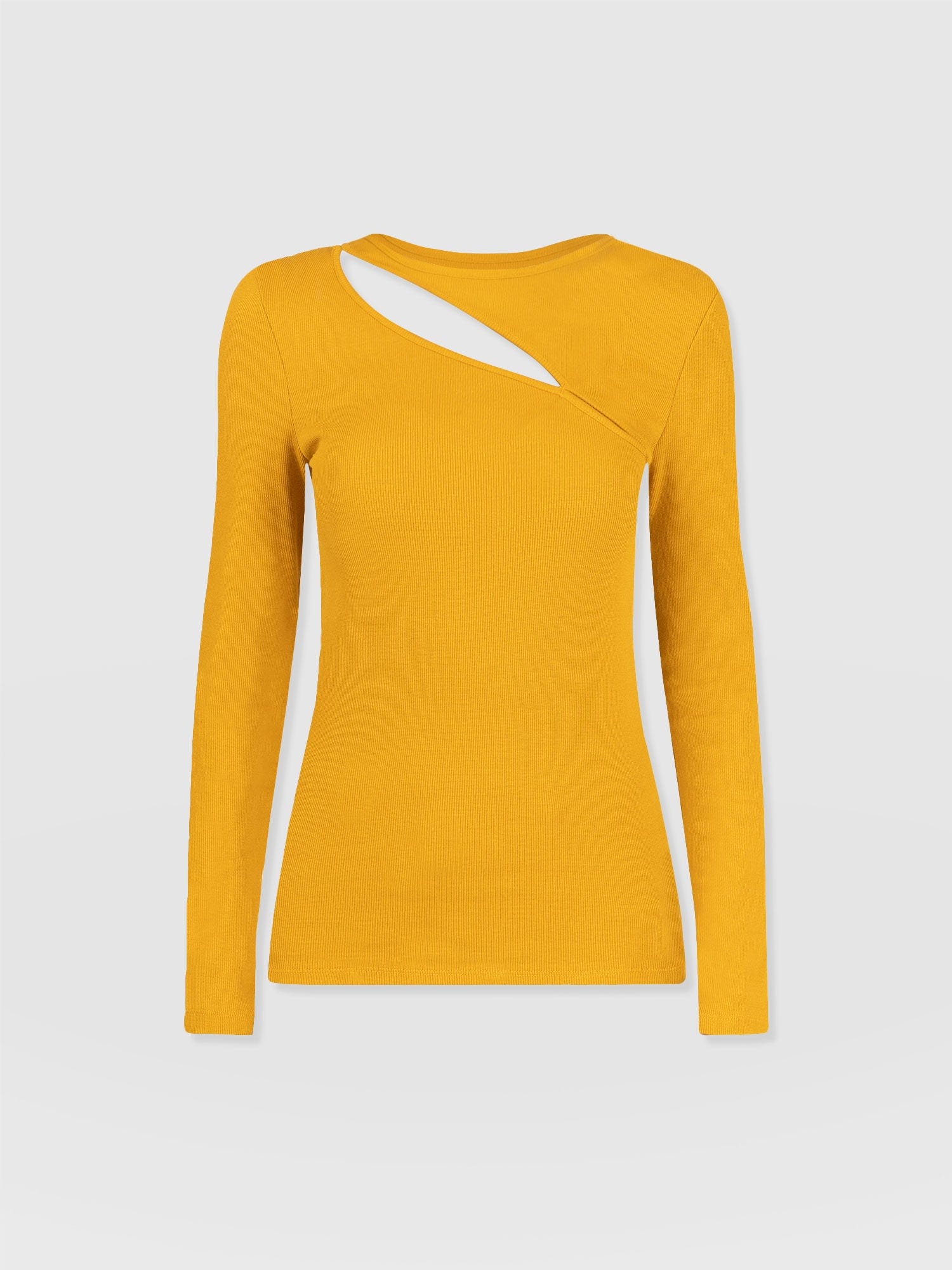 Reveal Tee Long Sleeve Ochre - Women's T-shirts | Saint + Sofia® EU