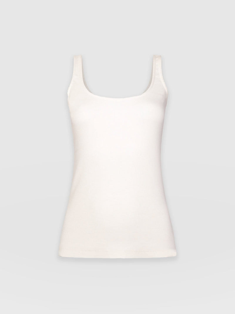 Rib Cami Cream - Women's Camis | Saint + Sofia® EU