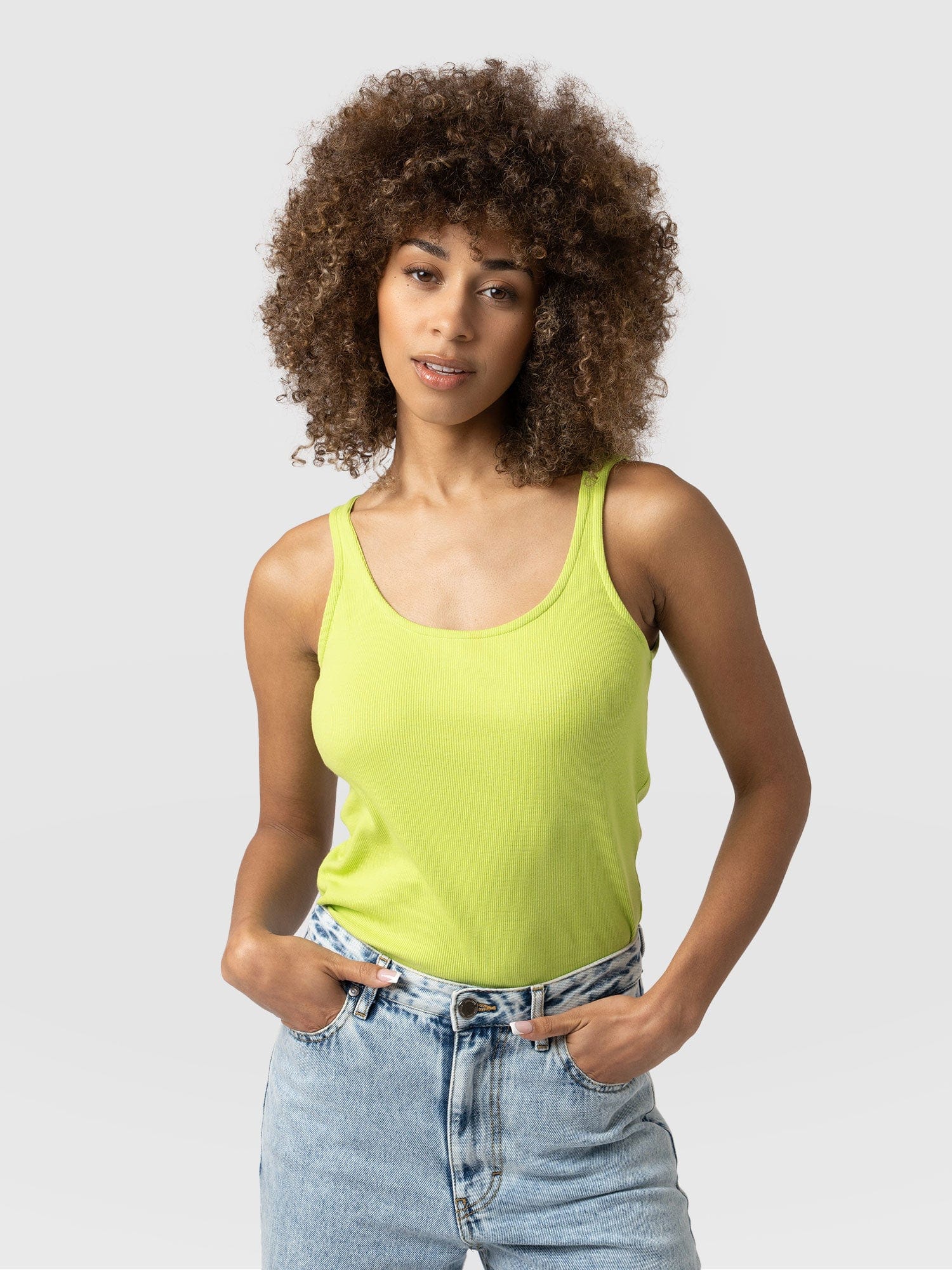 Rib Cami Taupe - Women's Camis | Saint + Sofia® UK