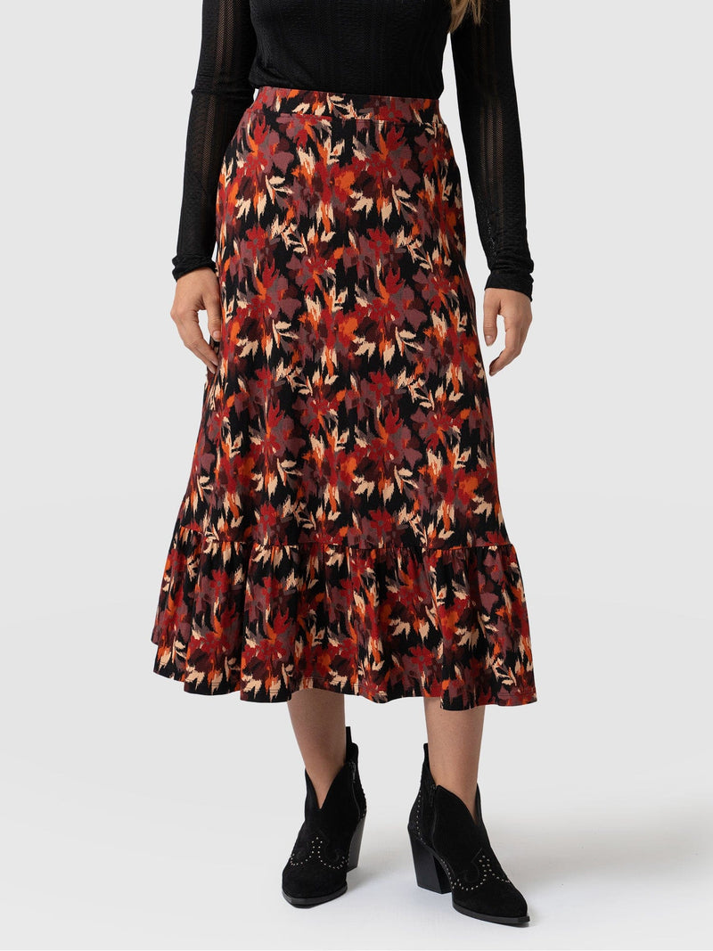 Riley Skirt Earthy Bloom - Women's Skirt | Saint + Sofia® EU