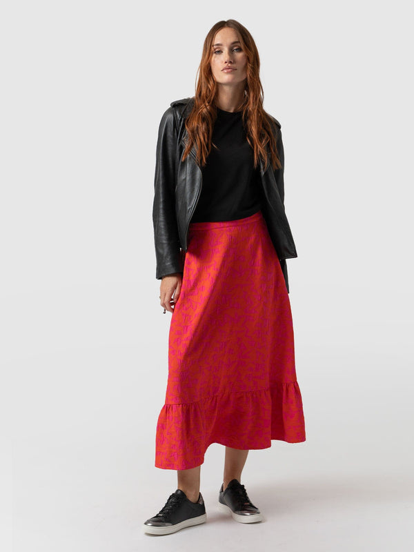 Riley Skirt Festival Jacquard - Women's Skirts | Saint + Sofia® EU