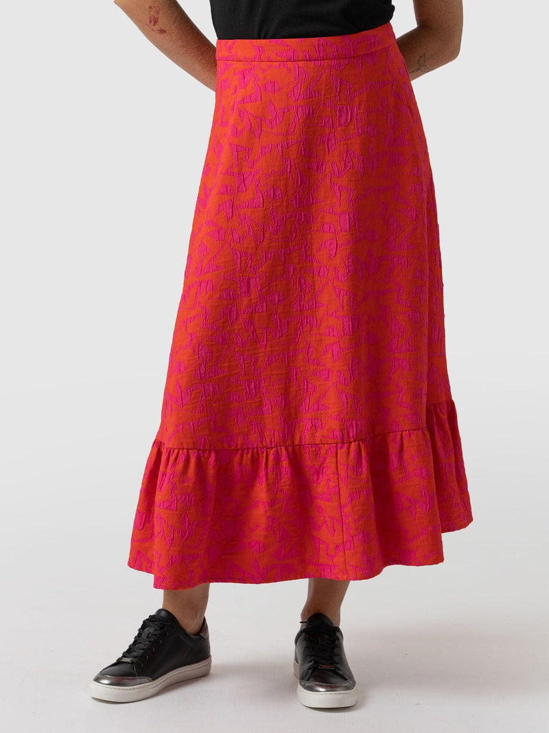 Riley Skirt Festival Jacquard - Women's Skirts | Saint + Sofia® EU