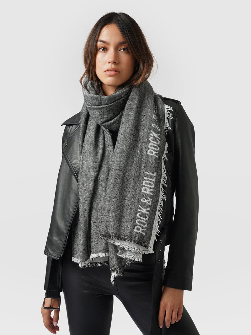 Rock and Roll Scarf Black - Women's Scarves | Saint + Sofia® EU