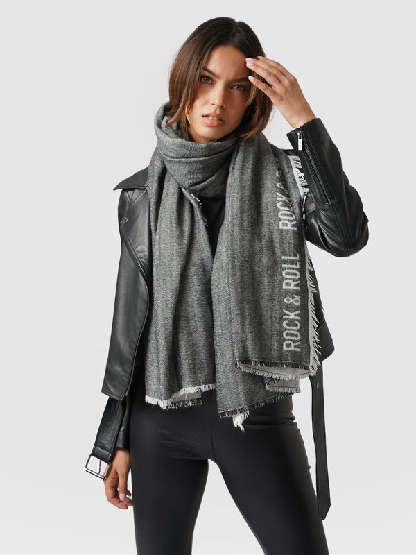 Rock and Roll Scarf Black - Women's Scarves | Saint + Sofia® EU