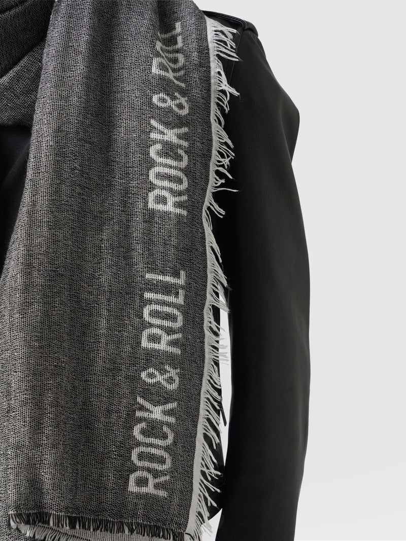 Rock and Roll Scarf Black - Women's Scarves | Saint + Sofia® EU