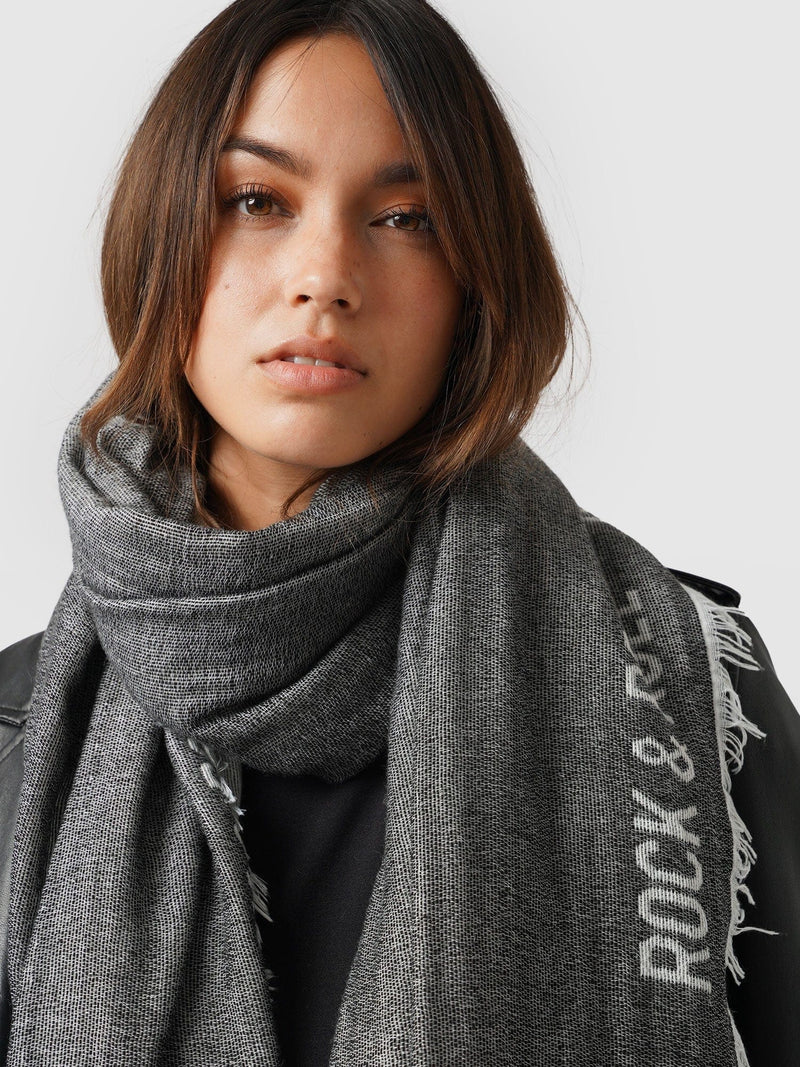 Rock and Roll Scarf Black - Women's Scarves | Saint + Sofia® EU