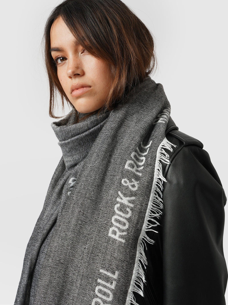 Rock and Roll Scarf Black - Women's Scarves | Saint + Sofia® EU