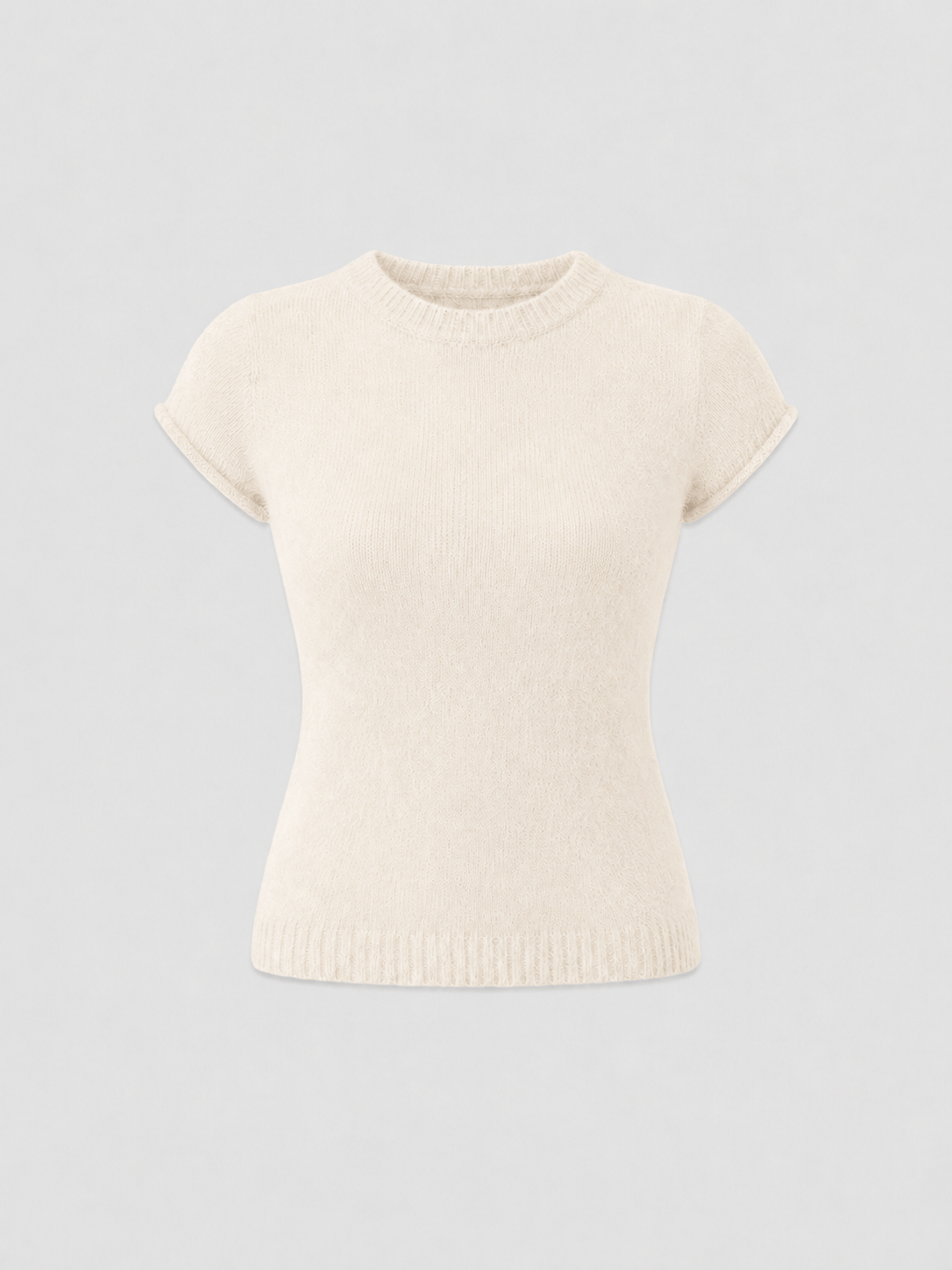 Rosalie Baby Tee - Cream - Women's Jumpers | Saint and Sofia® EU