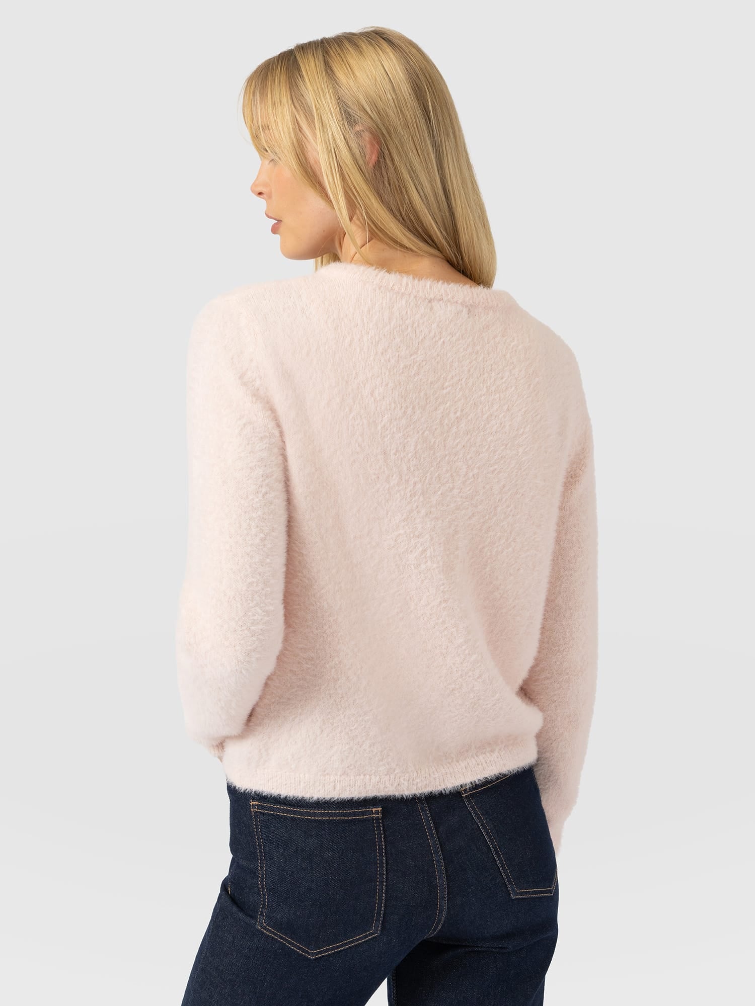Rosalie Cardigan - Pale Pink - Women's Jumpers | Saint and Sofia® EU
