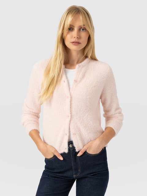 Rosalie Cardigan - Pale Pink - Women's Jumpers | Saint and Sofia® EU