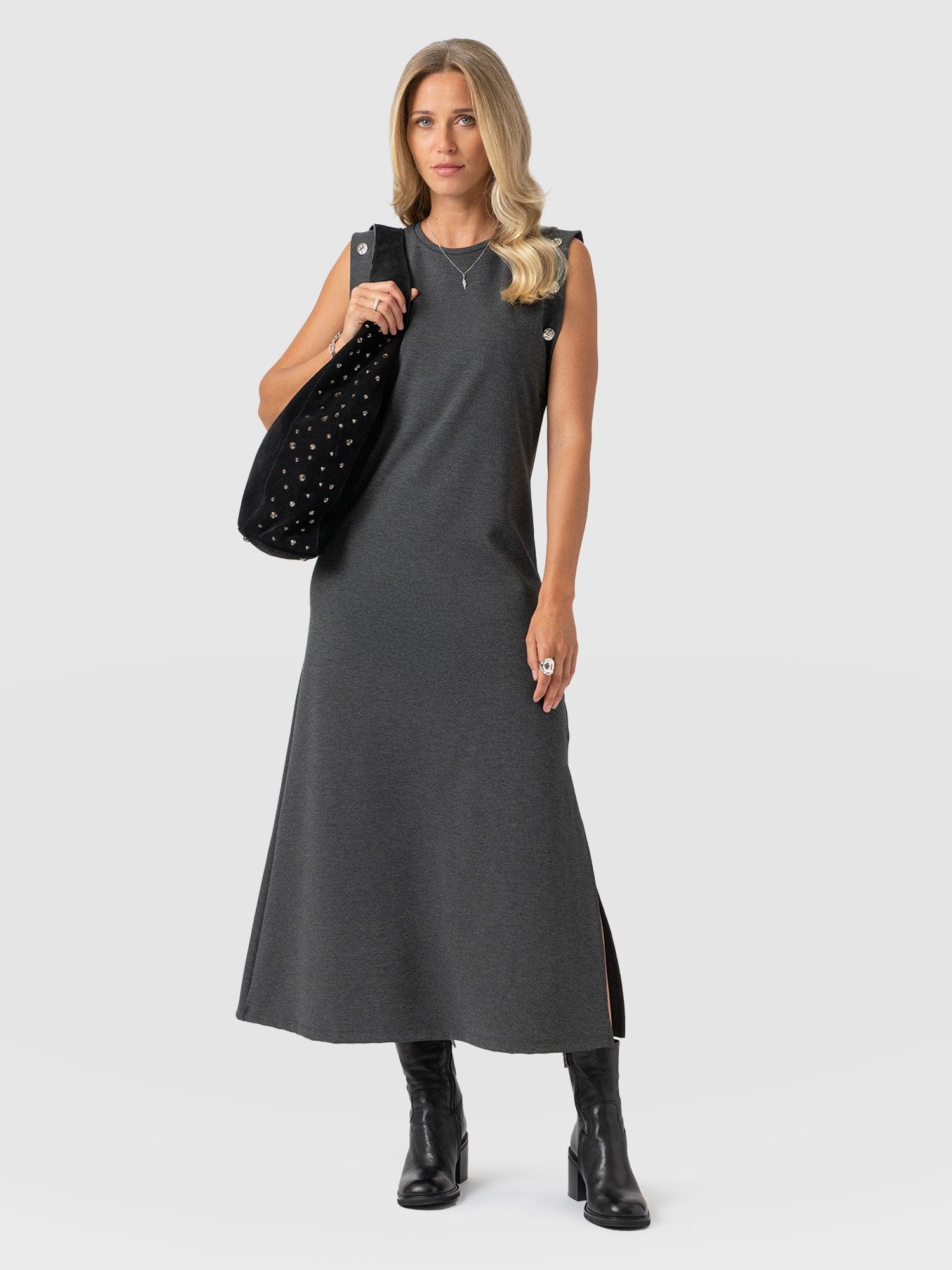 Rowan Dress - Charcoal - Molten - Women's Dresses | Saint + Sofia® EU