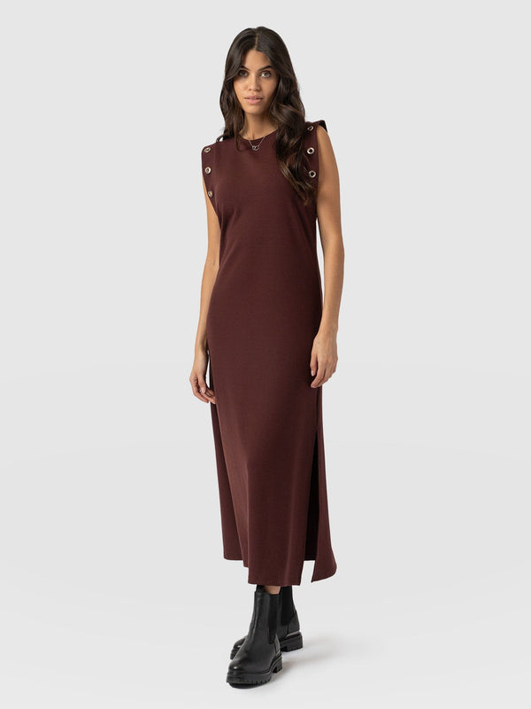 Rowan Dress Maroon - Women's Dresses | Saint + Sofia® EU