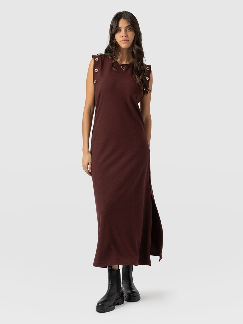 Rowan Dress Maroon - Women's Dresses | Saint + Sofia® EU