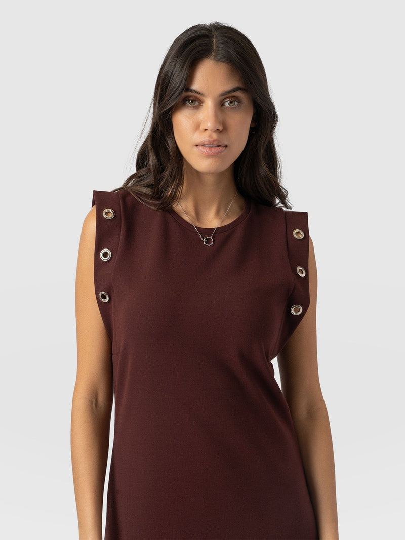 Rowan Dress Maroon - Women's Dresses | Saint + Sofia® EU