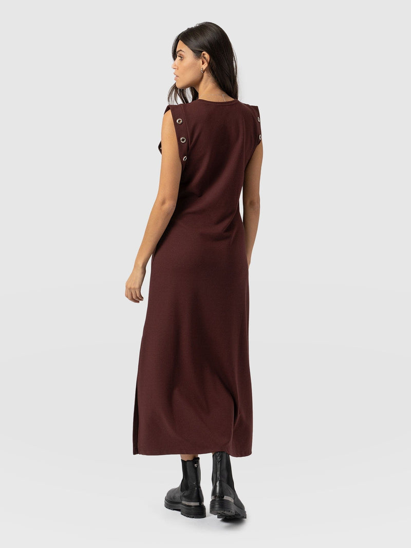 Rowan Dress Maroon - Women's Dresses | Saint + Sofia® EU