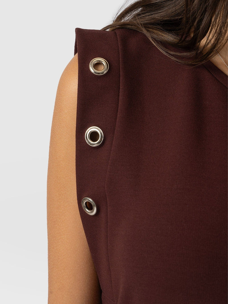 Rowan Dress Maroon - Women's Dresses | Saint + Sofia® EU