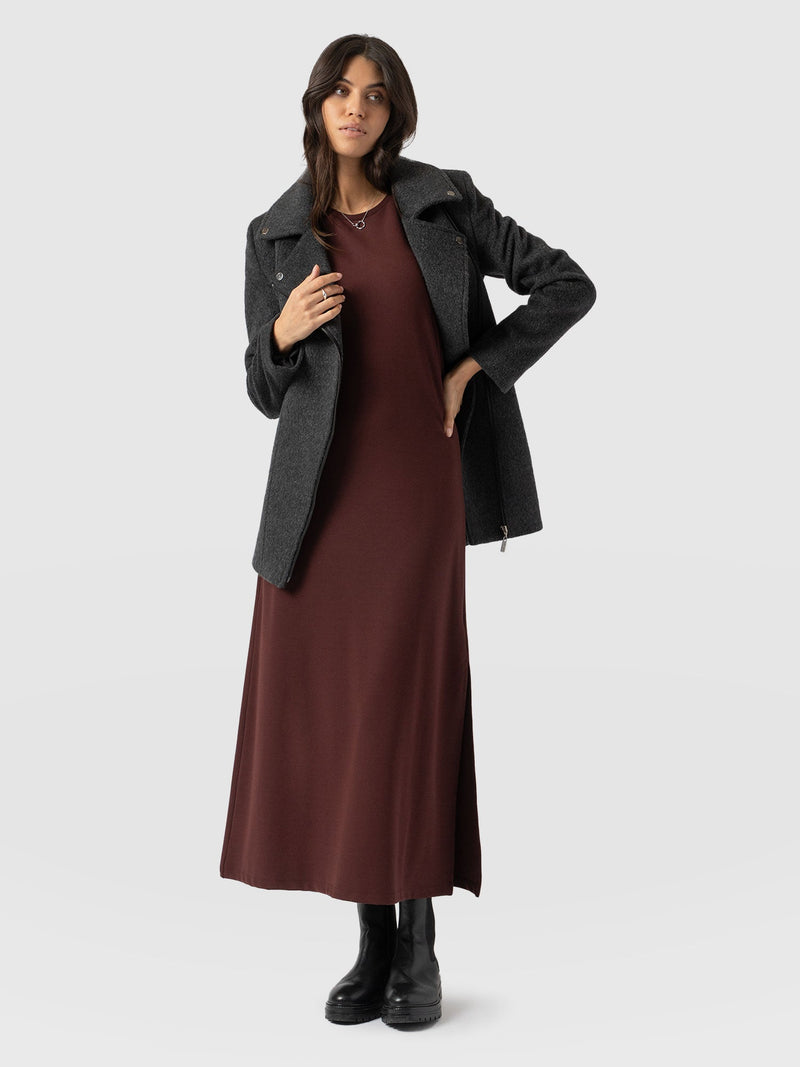 Rowan Dress Maroon - Women's Dresses | Saint + Sofia® EU