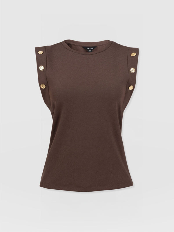 Rowan Tee - Brown - Molten - Women's T-shirts | Saint + Sofia? EU