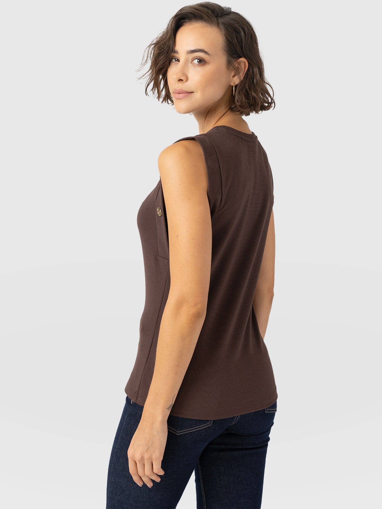 Rowan Tee - Brown - Molten - Women's T-shirts | Saint + Sofia? EU