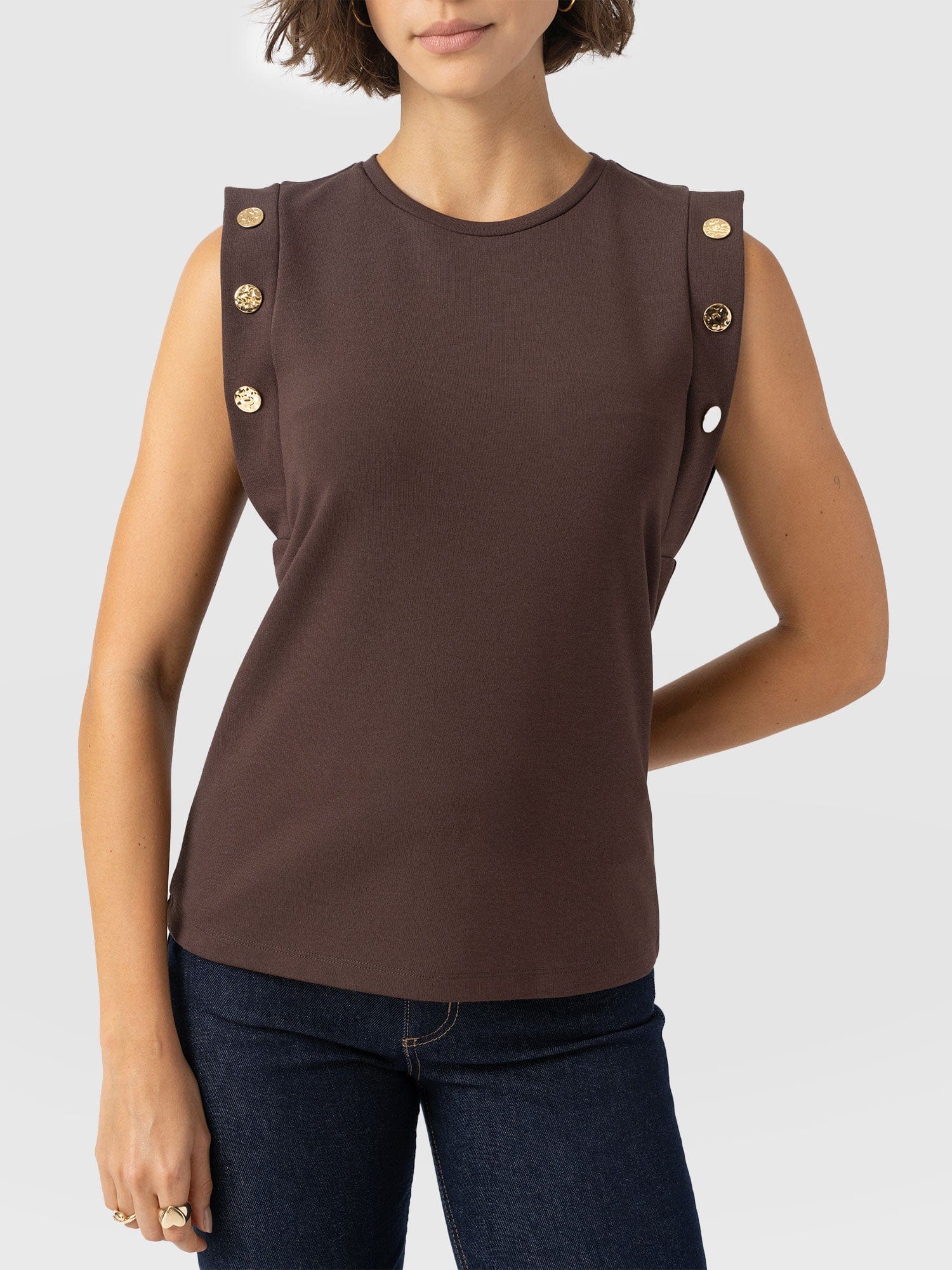 Rowan Tee - Brown - Molten - Women's T-shirts | Saint + Sofia? EU
