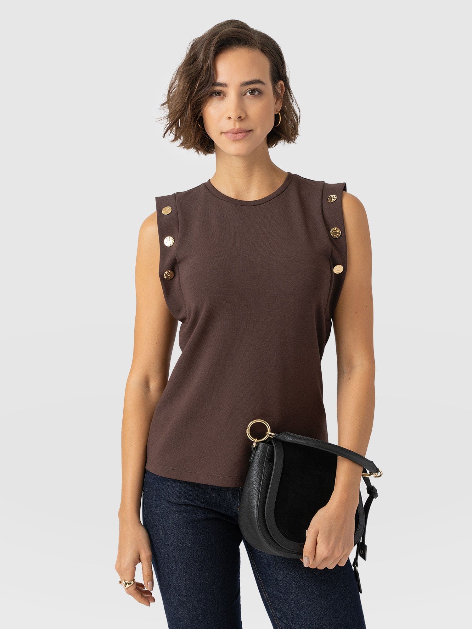 Rowan Tee - Brown - Molten - Women's T-shirts | Saint + Sofia? EU