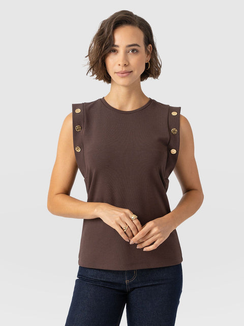 Rowan Tee - Brown - Molten - Women's T-shirts | Saint + Sofia? EU