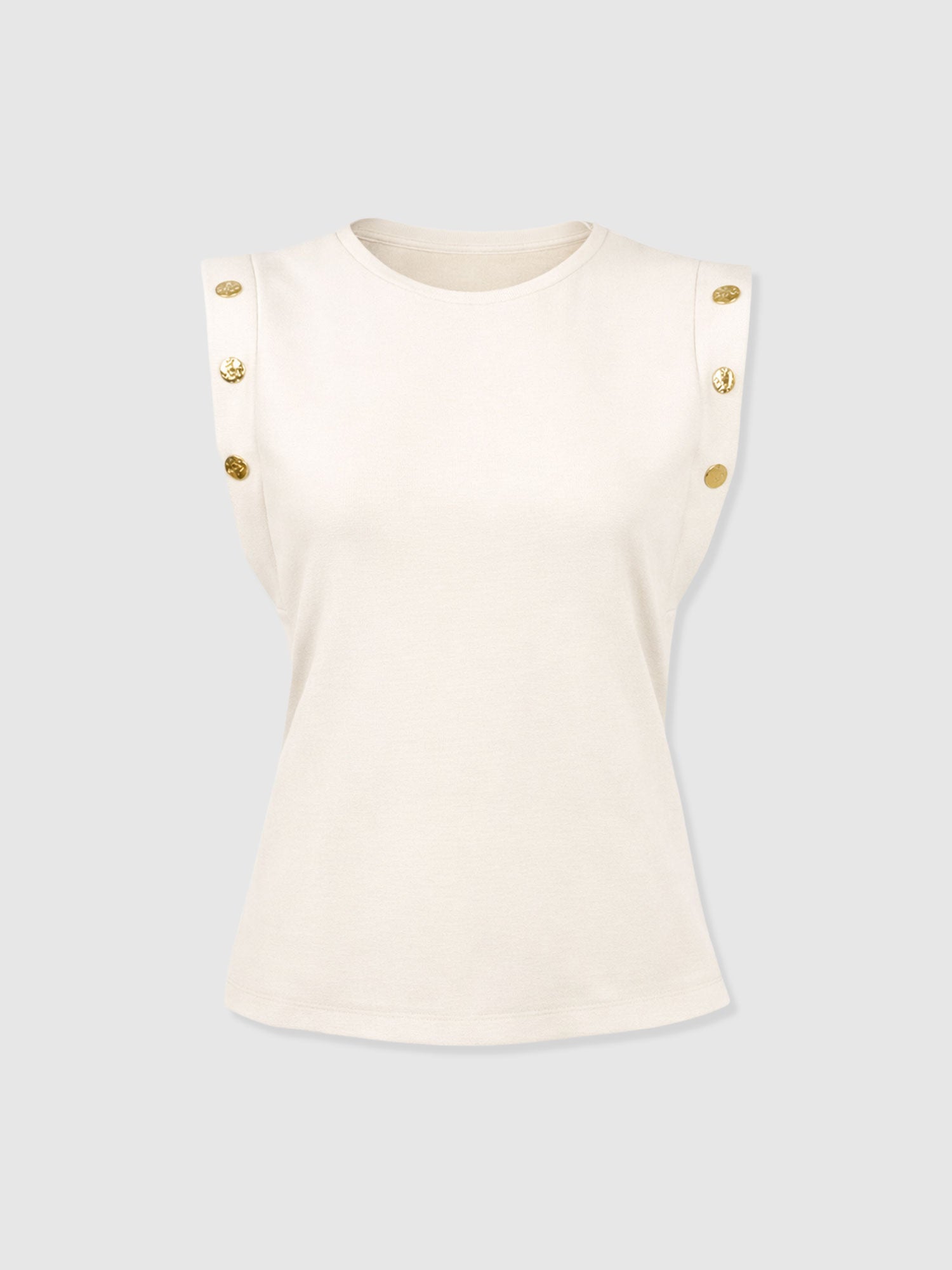 Rowan Tee - Cream - Molten - Women's T-shirts | Saint + Sofia® EU