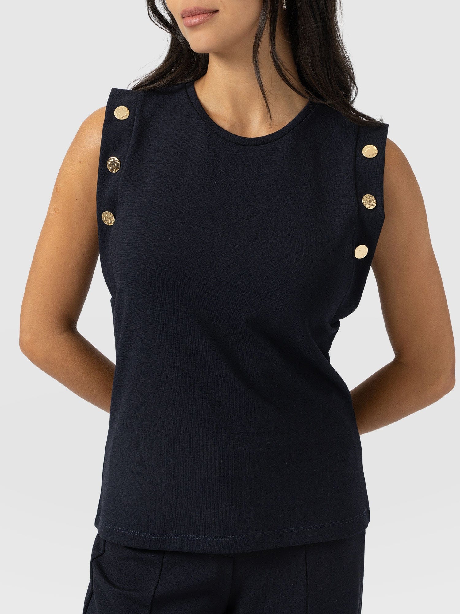 Rowan Tee - Navy - Molten - Women's T-shirts | Saint + Sofia® EU