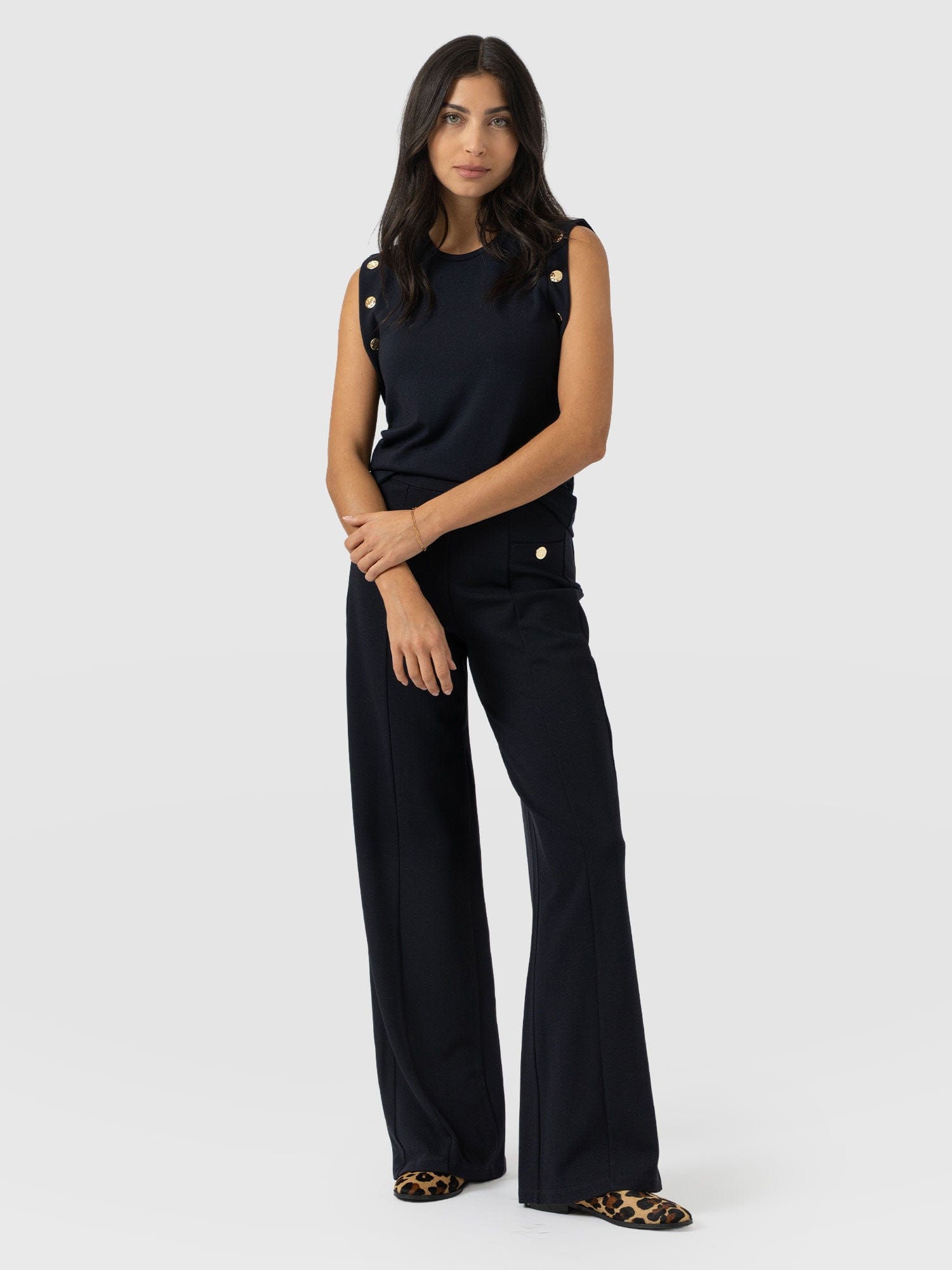 Rowan Tee - Navy - Molten - Women's T-shirts | Saint + Sofia® EU