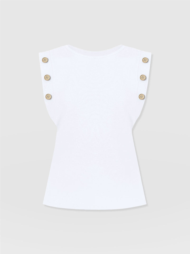 Rowan Tee - White - Women's T-shirts | Saint + Sofia® EU
