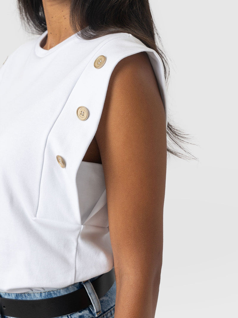 Rowan Tee - White - Women's T-shirts | Saint + Sofia® EU
