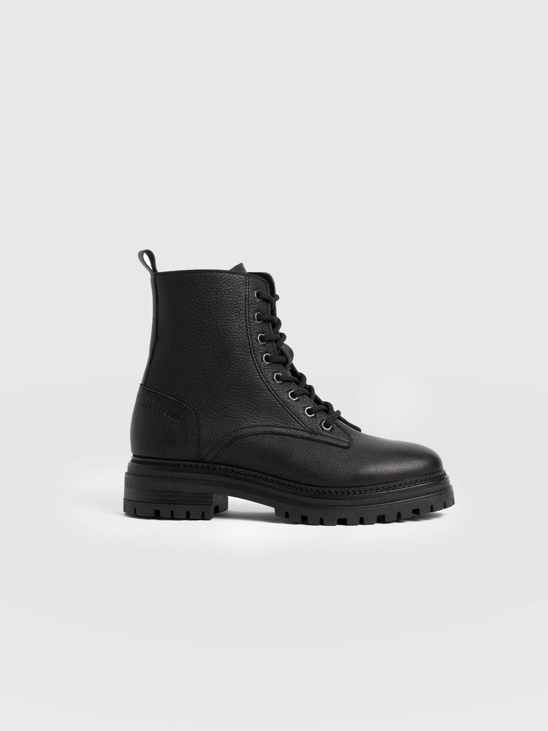 Roxie Biker Boot - Black - Women's Shoes | Saint + Sofia® EU
