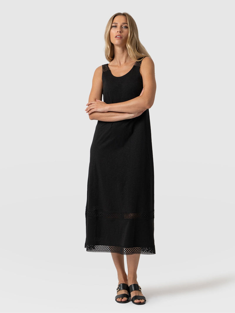Ruby Lace Trapeze Dress Black - Women's Dresses | Saint + Sofia® EU