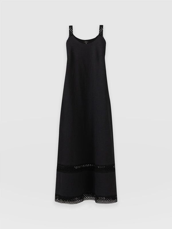 Ruby Lace Trapeze Dress Black - Women's Dresses | Saint + Sofia® UK