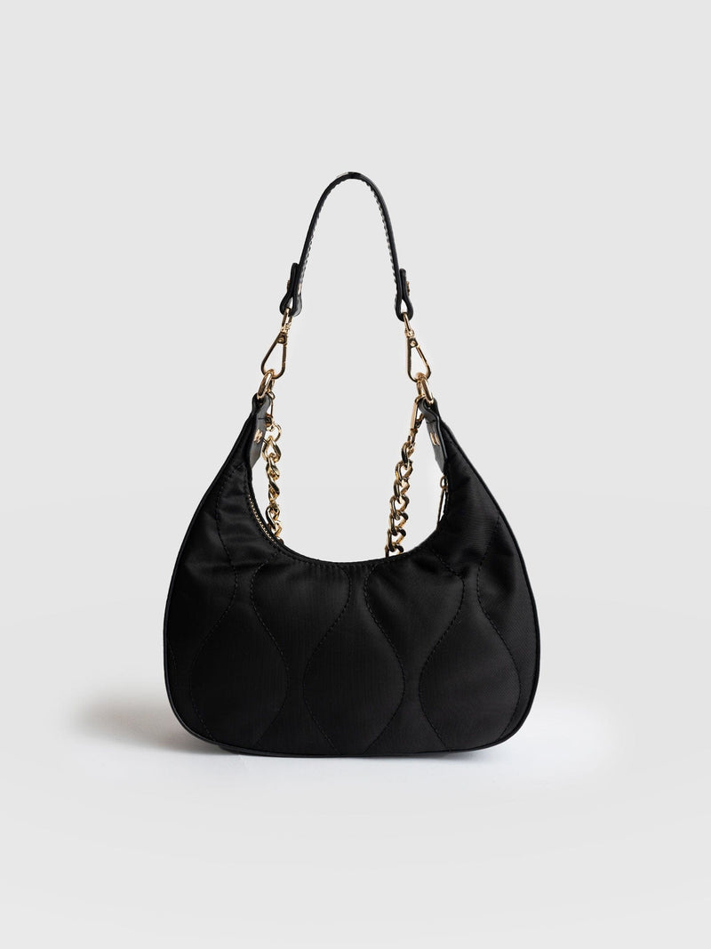 Runway Handbag Black Nylon - Women's Bags | Saint + Sofia® UK