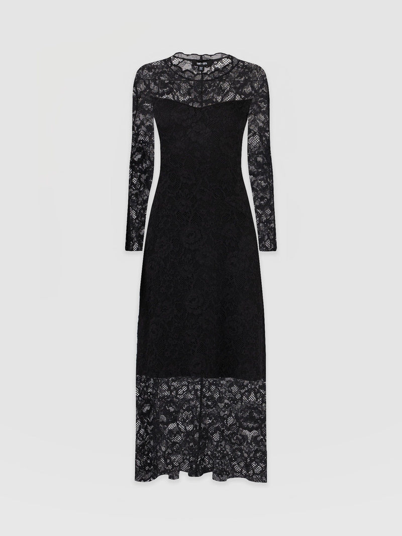 Runway Lace Dress Black - Women's Dresses |  Saint + Sofia® EU