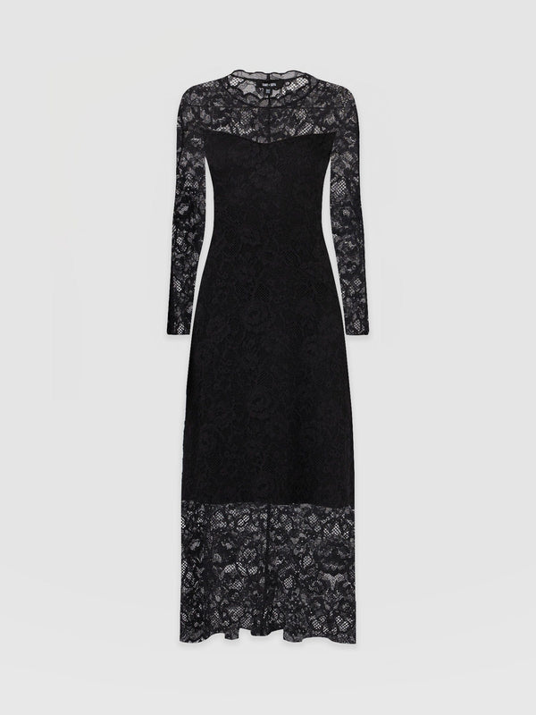 Runway Lace Dress Black - Women's Dresses |  Saint + Sofia® EU