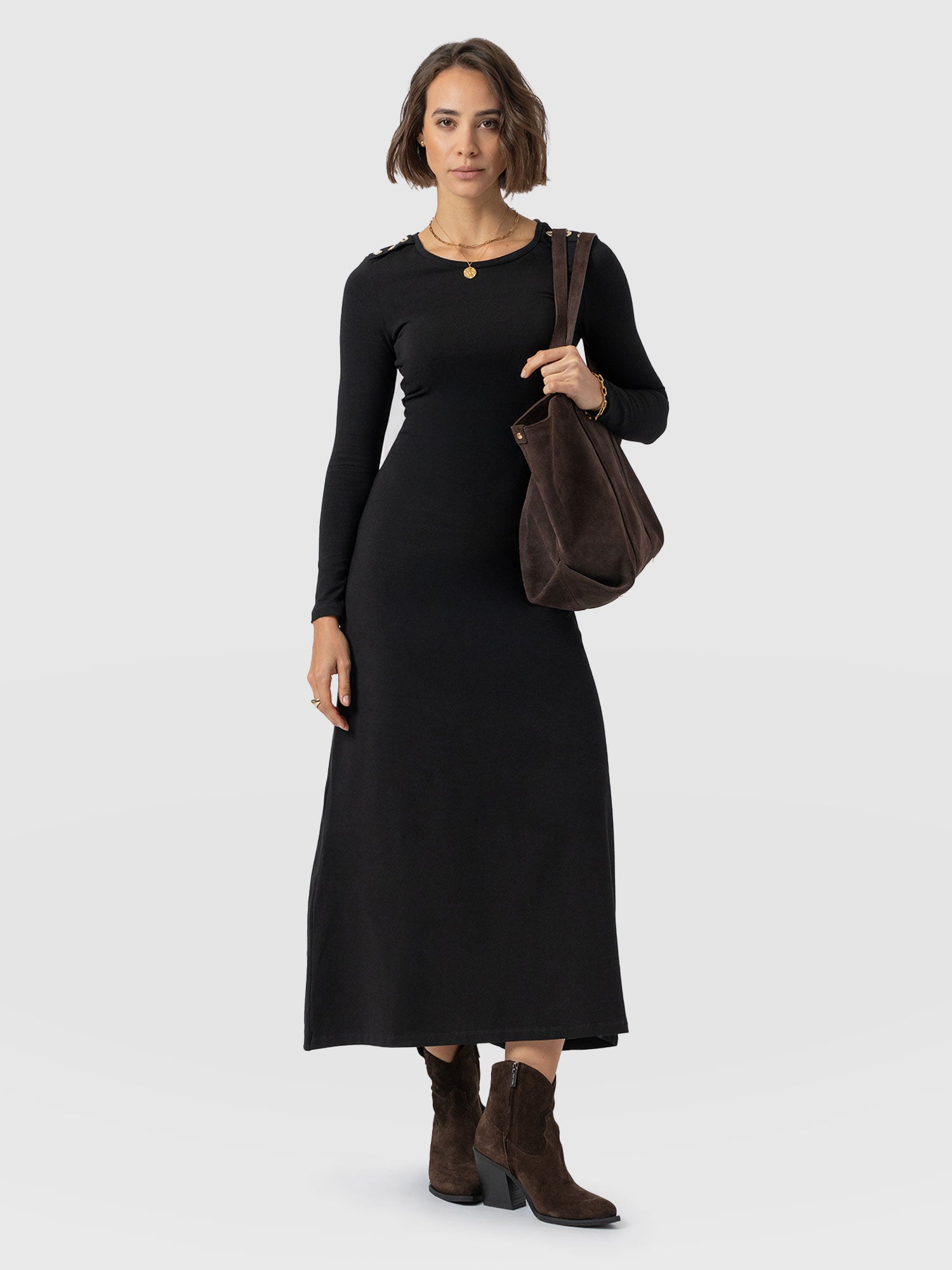 Runway Maxi Dress Black - Women's Dresses | Saint + Sofia® EU
