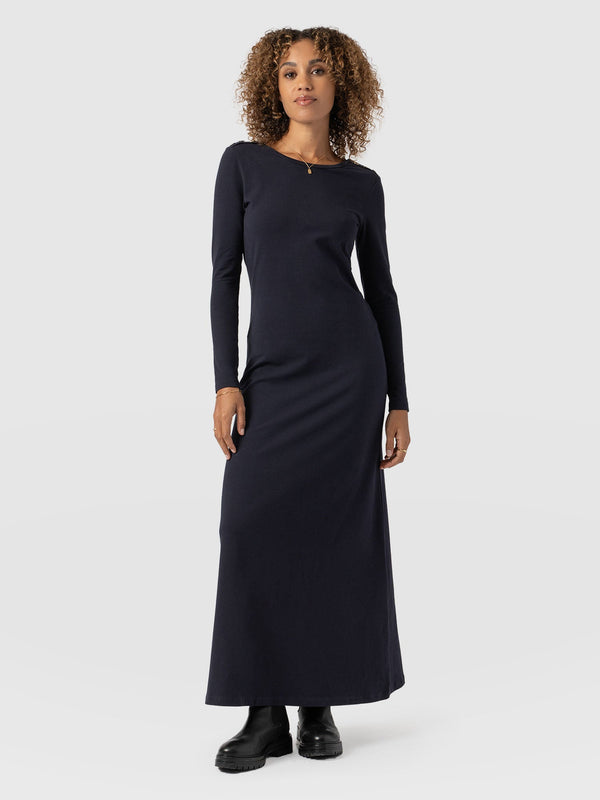 Runway Maxi Dress Navy - Women's Dresses | Saint + Sofia® EU