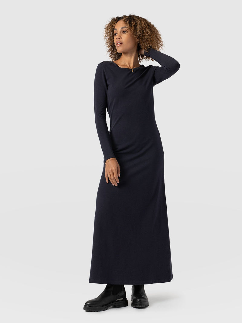 Runway Maxi Dress Navy - Women's Dresses | Saint + Sofia® EU