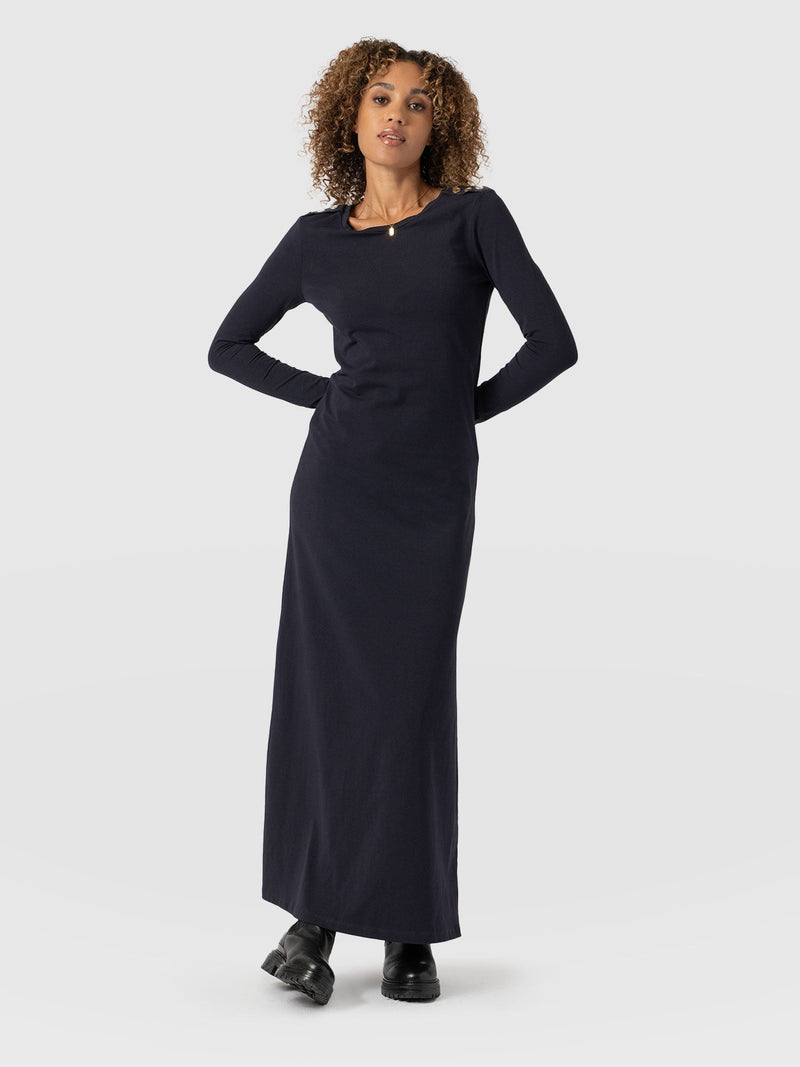 Runway Maxi Dress Navy - Women's Dresses | Saint + Sofia® EU