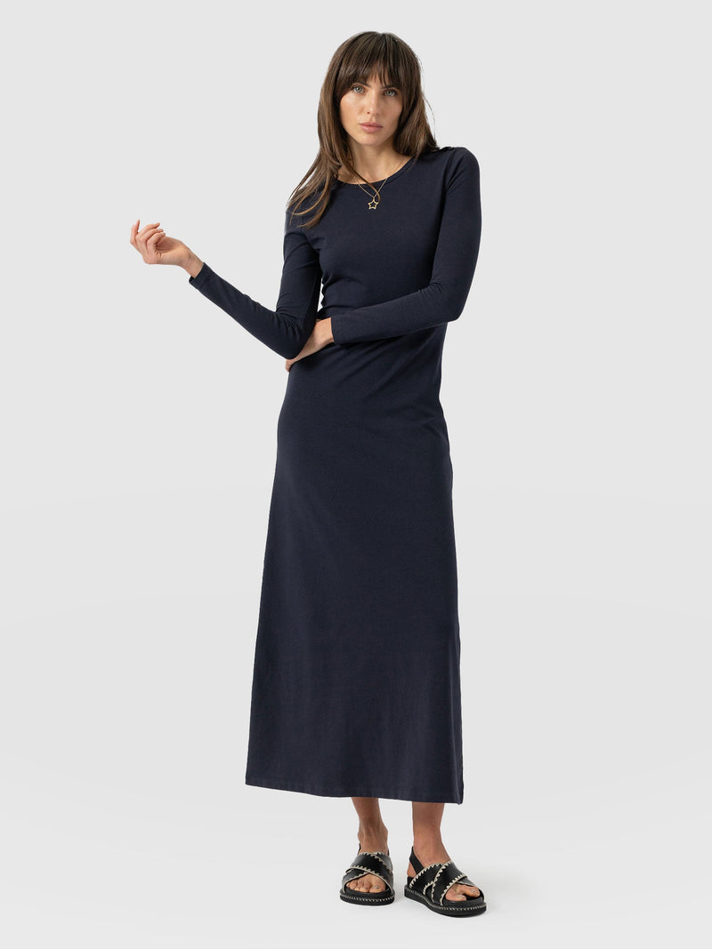 Runway Maxi Dress Navy - Women's Dresses | Saint + Sofia® EU